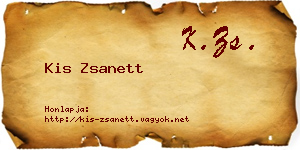 Kis Zsanett névjegykártya